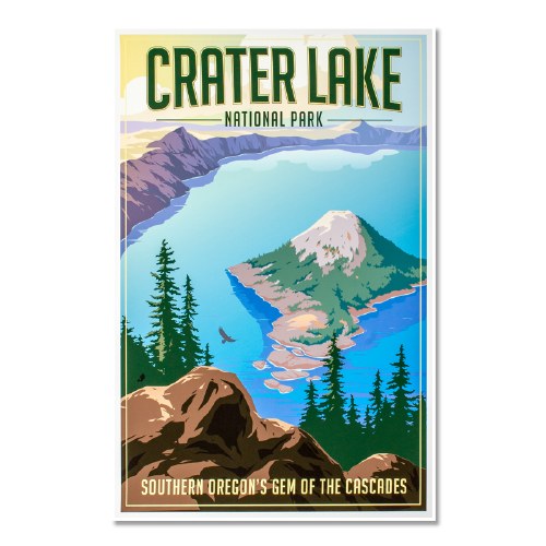 Large 438133 Poster 13 X 18 Crater Lake 